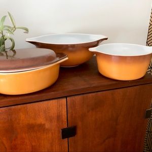 Pyrex old orchard set